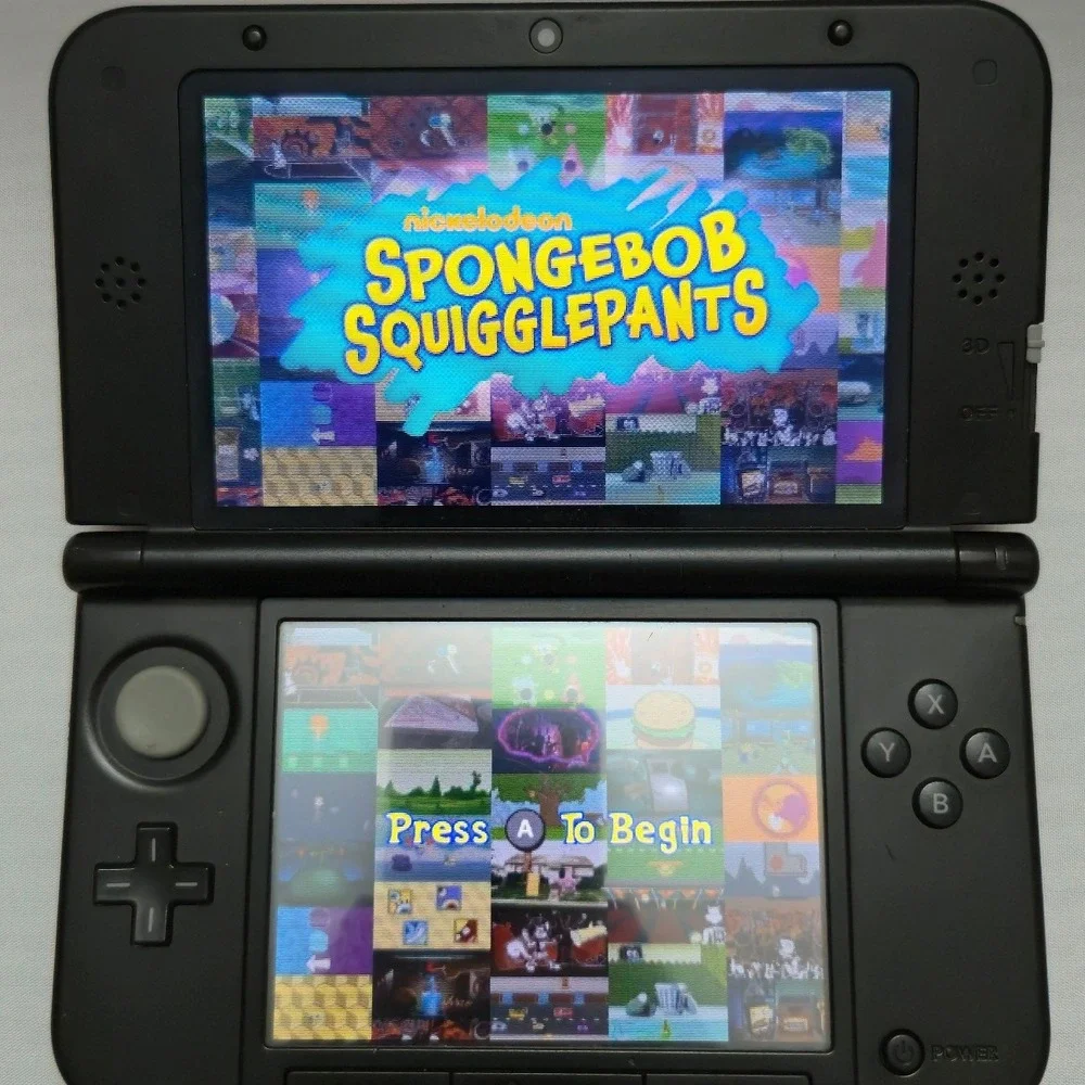 SpongeBob SquigglePants 3D & Truth or Square - Nintendo DS - 2 Games Tested